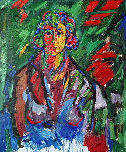 Portret in olieverf, Martha, 2017