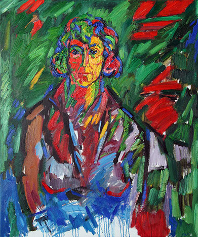 Portret in olieverf, Martha, 2017