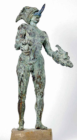 Afbeelding van bronzen beeld, Maskerkoning