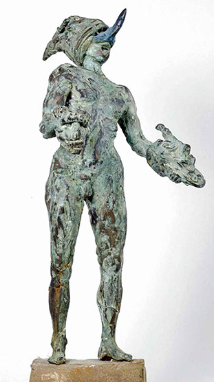 Afbeelding van bronzen beeld, Maskerkoning