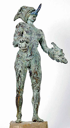 Afbeelding van bronzen beeld, Maskerkoning