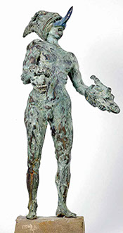 Afbeelding van bronzen beeld, Maskerkoning