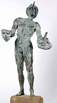 Afbeelding van bronzen beeld, Maskerkoning