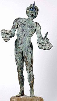 Afbeelding van bronzen beeld, Maskerkoning