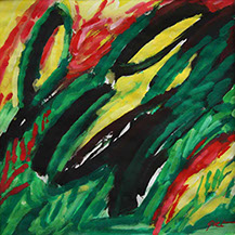 afbeelding van gouache, Studie