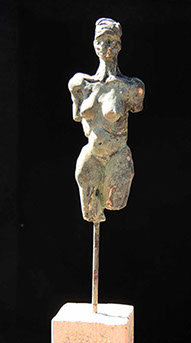 Afbeelding van bronzen beeld, Mainade