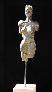 Afbeelding van bronzen beeld, Mainade