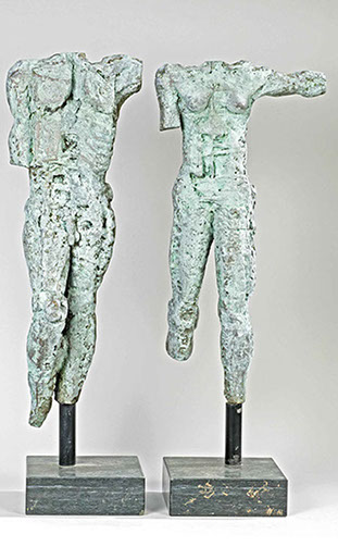 Afbeelding van bronzen beelden, Paar