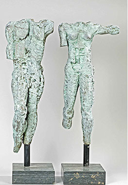 Afbeelding van bronzen beelden, Paar