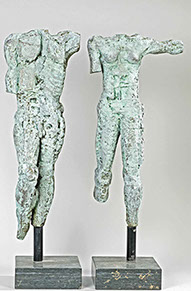 Afbeelding van bronzen beelden, Paar