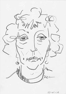 Portretstudie in potlood, Martha