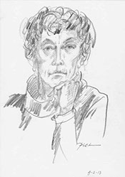 Portretstudie in potlood, Martha