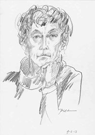 Portretstudie in potlood, Martha