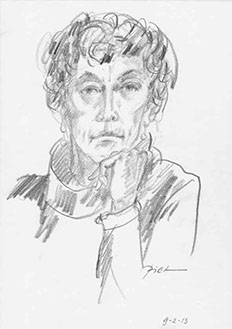 Portretstudie in potlood, Martha