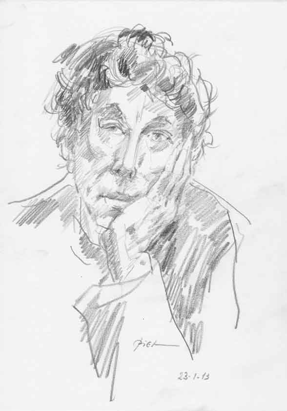 Portretstudie in potlood, Martha