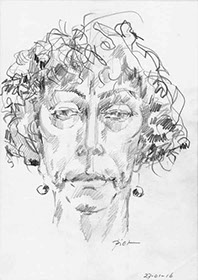 Portretstudie in potlood, Martha