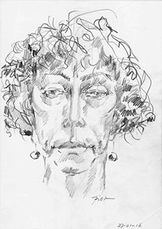 Portretstudie in potlood, Martha