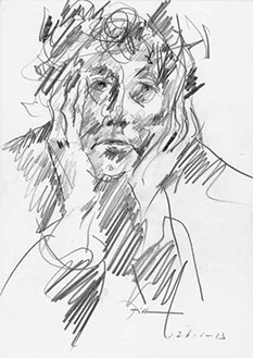 Portretstudie in potlood, Martha