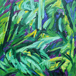 afbeelding van schilderij in olieverf op linnen, Structuren van Chaos no. 10