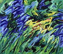 Afbeelding van een schilderij, thema: levensdrift, titel Salie