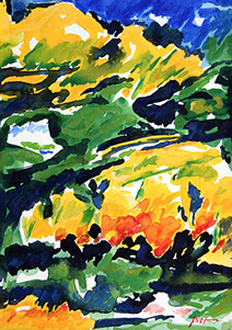 afbeelding van de aquarel Zomer 2012 no. 7