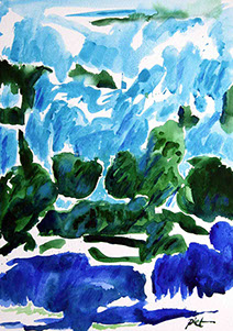 afbeelding van de aquarel Zomer 2012 no. 8