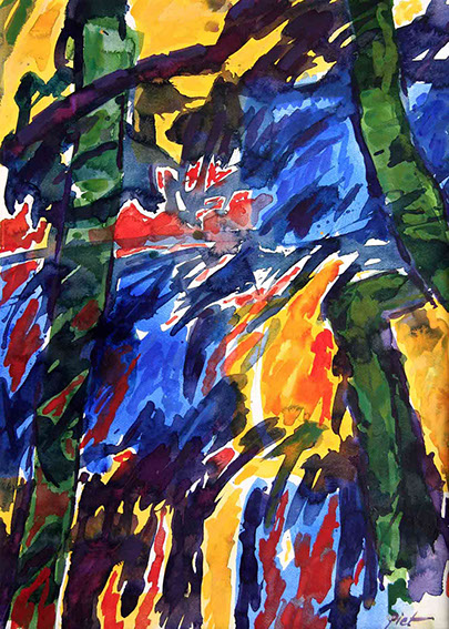 afbeelding van de aquarel Zomer 2012 no. 9