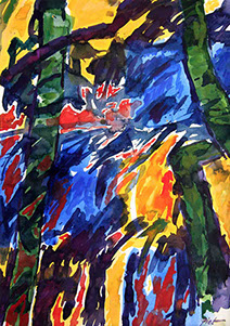 afbeelding van de aquarel Zomer 2012 no. 9