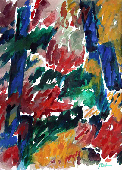 afbeelding van de aquarel Zomer 2012 no. 10