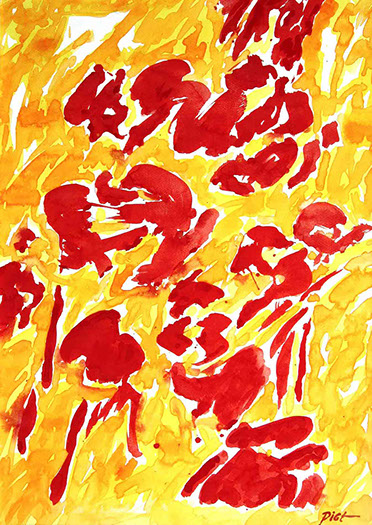 afbeelding van de aquarel Zomer 2012 no. 45