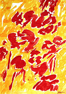 afbeelding van de aquarel Zomer 2012 no. 45