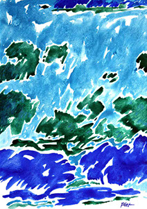 afbeelding van de aquarel Zomer 2012 no. 47